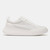 Women's Steve Madden Shock Leather Platform Sneaker White Side