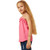 Girls' Hayden Textured Ruffled Cami Pink Tank side