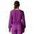 Women's Tavi Rib Long Sleeve Shirt Violet Back Women's Tavi Rib Long Sleeve Shirt Violet Back