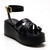 Women's Free People Hazel Flatform Sandals Black Front Women's Free People Hazel Flatform Sandals Black Front