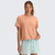 Women's Free Fly Elevate Lightweight Tee Light Coral Front Model