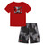 Infant Boys' Under Armour Eroded Wash Short Set Red Main