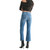 Women's Just Black Denim High Rise Frayed Crop Flare Medium Denim Blue Jeans back