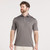 Men's Southern Marsh Bermuda Performance Polo - Wellington Stripe Mountain Purple Gray Model Front Men's Southern Marsh Bermuda Performance Polo - Wellington Stripe Mountain Purple Gray Model Front