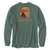 Men's Carhartt Long-Sleeve Pocket Deer T-Shirt Big And Tall - Frosted Balsam Heather Back