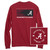 Men's Southern Tide Long Sleeve Gameday Hexadon Gradient T-Shirt Crimson Main