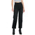 Women's Hidden Tracey High Waist Wide Straight Leg Jeans - Black Front
