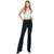 Women's Hidden Happi High Rise Flare Jeans - Black Model