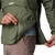 Men's Columbia PFG Uncharted Insulated Anorak Cypress Jacket side detail Men's Columbia PFG Uncharted Insulated Anorak Cypress Jacket side detail