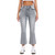 Women's Cello High Rise Crop Flare Jeans - Grey Main