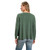 Women's Blu Pepper Extended Shoulder Dark Green Sweater back Women's Blu Pepper Extended Shoulder Dark Green Sweater back