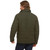 Men's L.L.Bean Upcountry Waxed-Cotton Down Jacket - Loden Model Back