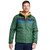 Men's L.L.Bean Mountain Classic Puffer Colorblock Jacket Evergreen Iron Front Model