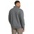 Men's L.L.Bean Katahdin Iron Works Half Zip Utility Sweatshirt Charcoal Heather Back Model Men's L.L.Bean Katahdin Iron Works Half Zip Utility Sweatshirt Charcoal Heather Back Model
