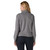 Women's Patagonia Ahnya Quarter Zip Noble Grey Pullover back