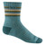 Women's Wide Open Multi Stripe Cushioned Micro Crew Socks Light Teal Main