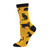 Women's Socksmith Black Cat Socks - Gold Main