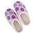 Women's The Darling Effect Fuzzy Slippers - Purple Flower Main Women's The Darling Effect Fuzzy Slippers - Purple Flower Main