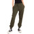 Women's BOODY Cuffed Sweat Pants Dark Olive Main