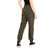 Women's BOODY Cuffed Sweat Pants Dark Olive Back