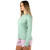 Women's AFTCO Long Sleeve Samurai Performance T-Shirt Bay Heather Side