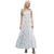 Women's Wishlist Smocked Bodice Tiered Maxi Dress - Cream Blue Front