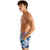 Men's Chubbies The Fluorescent Funk Lined Swim Trunks - Black Plant Side