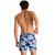 Men's Chubbies The Fluorescent Funk Lined Swim Trunks - Black Plant Back