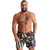 Men's Chubbies Black Light Nights - Black Neon Palms Liner Detail