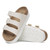 Women's Birkenstock Florida Flex Platform Birko-Flor Sandal - Eggshell Pair