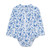 Infant Girls' Little Me Blue Floral 1PC Rashguard Swimsuit Front Infant Girls' Little Me Blue Floral 1PC Rashguard Swimsuit Front