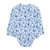 Infant Girls' Little Me Blue Floral 1PC Rashguard Swimsuit Back Infant Girls' Little Me Blue Floral 1PC Rashguard Swimsuit Back