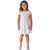 Toddler Girls Mabel And Honey Rose Garden Tiered Dress - White Model
