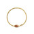 Kendra Scott Grayson Stretch Gold Bracelet - Orange Goldstone Main