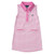 Toddler Girls' Prodoh Sleeveless Pro Performance Polo Dress Fuchsia Pink Stripe Front