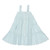 Girls' Yo Baby Cross Hatch Tiered Dress - Light Aqua Main