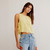Women's Free People Faded Gardens Tank Summer Lemonade Main