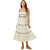 Women's Mystree Embroidered Contrast Binding Midi Dress - Ivory Dress Skirt Detail