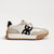 Women's Sam Edelman Langley 3 Lace Up White Tan Black Suede Sneaker side