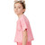 Girls' Hayden Washed Raw Edge Pocket Short Sleeve T-Shirt - Pink Side