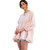 Women's Easel 3/4 Sleeves Cotton Slub Tunic Mist Pink Main