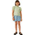Girls' Hayden Ruffle Shoulder Short Sleeve Top - Sage Full Model