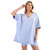 Women's Easel Half Sleeve Oversized Knit Top Peri Blue Main