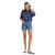 Women's Just Black Denim Longer Length Walking Shorts Medium Denim Main