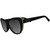 Goodr It's Noir Darling Sunglasses Black Cat Eye Frame Angled View