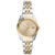 Women' Fossil Scarlette Mini Stainless Steel Watch Gold And Silver Front