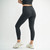 Women's Mono B Venice Cloud Light Sculpt High-Waisted Leggings Black Back