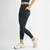 Women's Mono B Venice Cloud Light Sculpt High-Waisted Leggings Black Side
