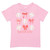 Girls' Dash Forward Red Bow Baseball Sister T-Shirt Light Pink Main
