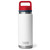 YETI 26 oz Rambler Bottle Chug - White, Navy, and Rescue Red Main